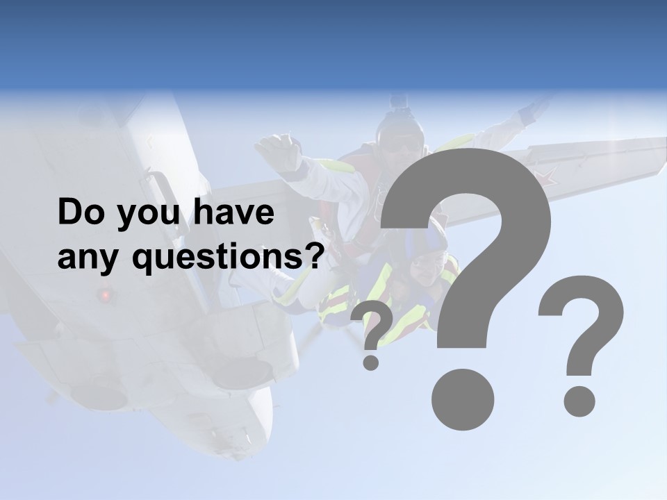 Paratrooper Parachute Air PowerPoint Template