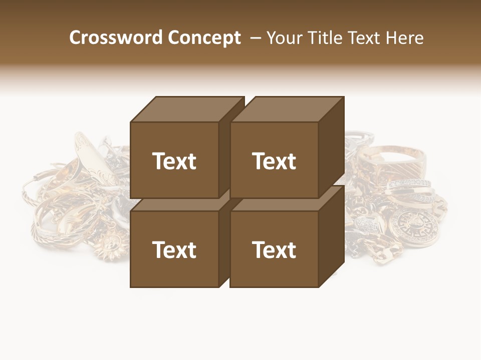 Closeup Golden Stone PowerPoint Template