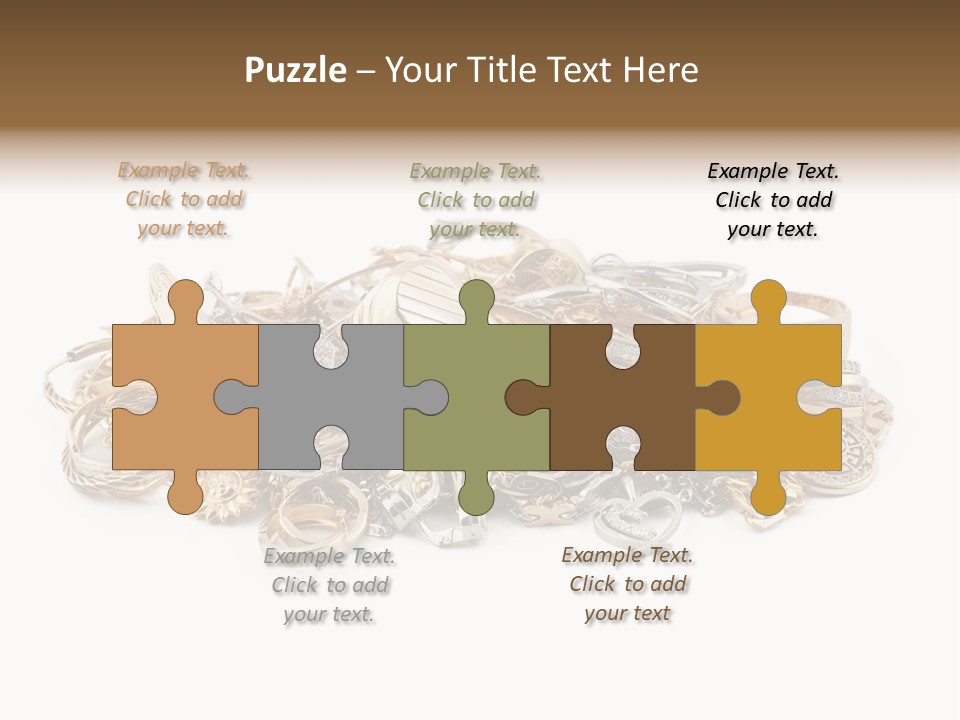 Closeup Golden Stone PowerPoint Template