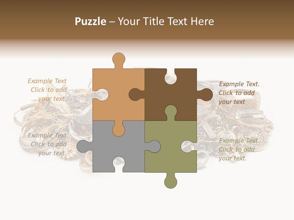 Closeup Golden Stone PowerPoint Template