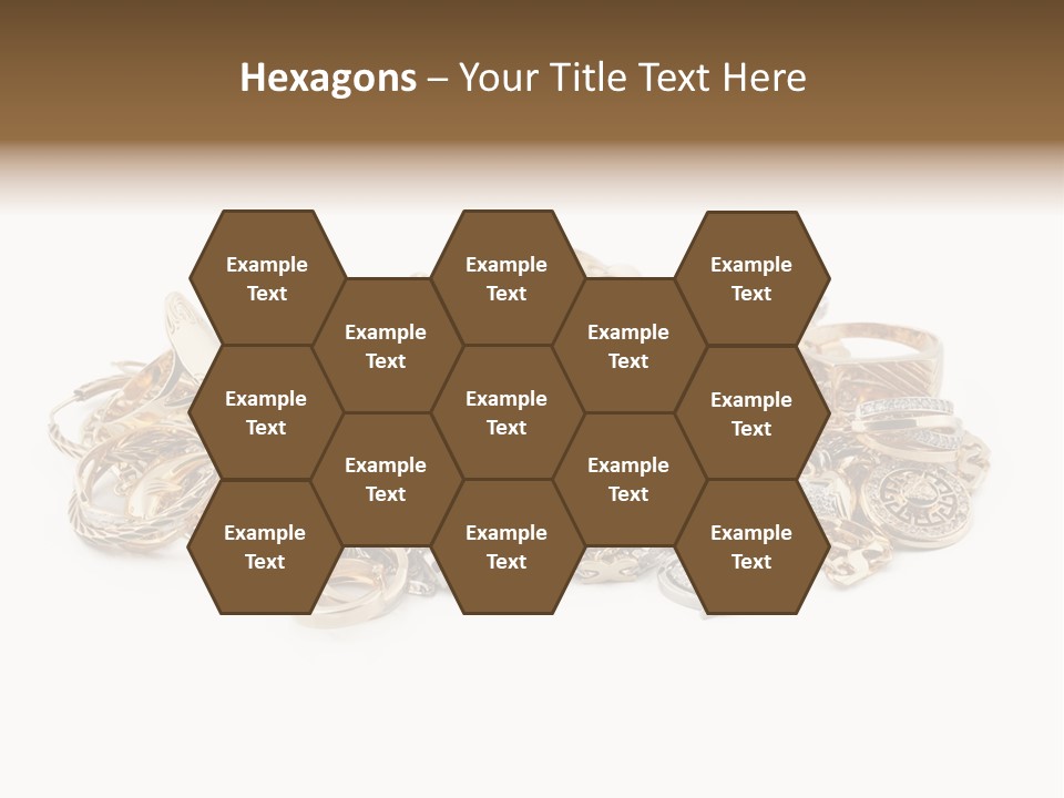 Closeup Golden Stone PowerPoint Template