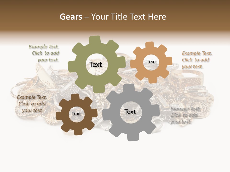 Closeup Golden Stone PowerPoint Template