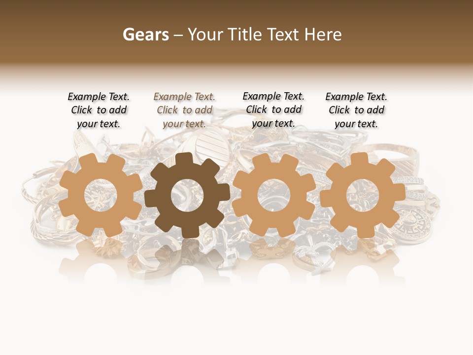 Closeup Golden Stone PowerPoint Template