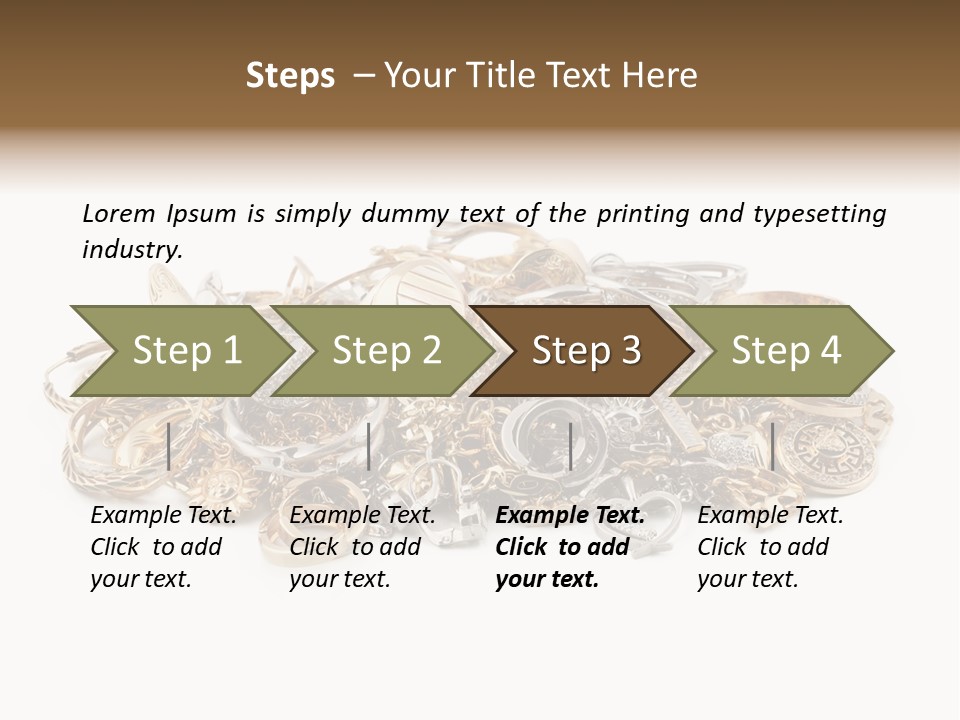 Closeup Golden Stone PowerPoint Template