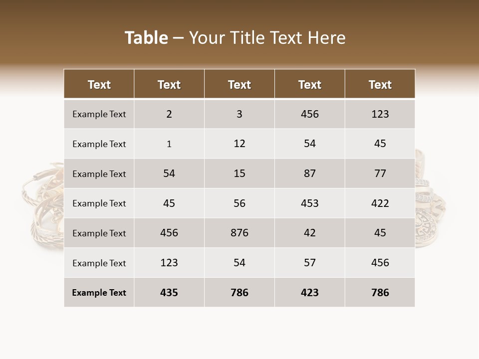 Closeup Golden Stone PowerPoint Template