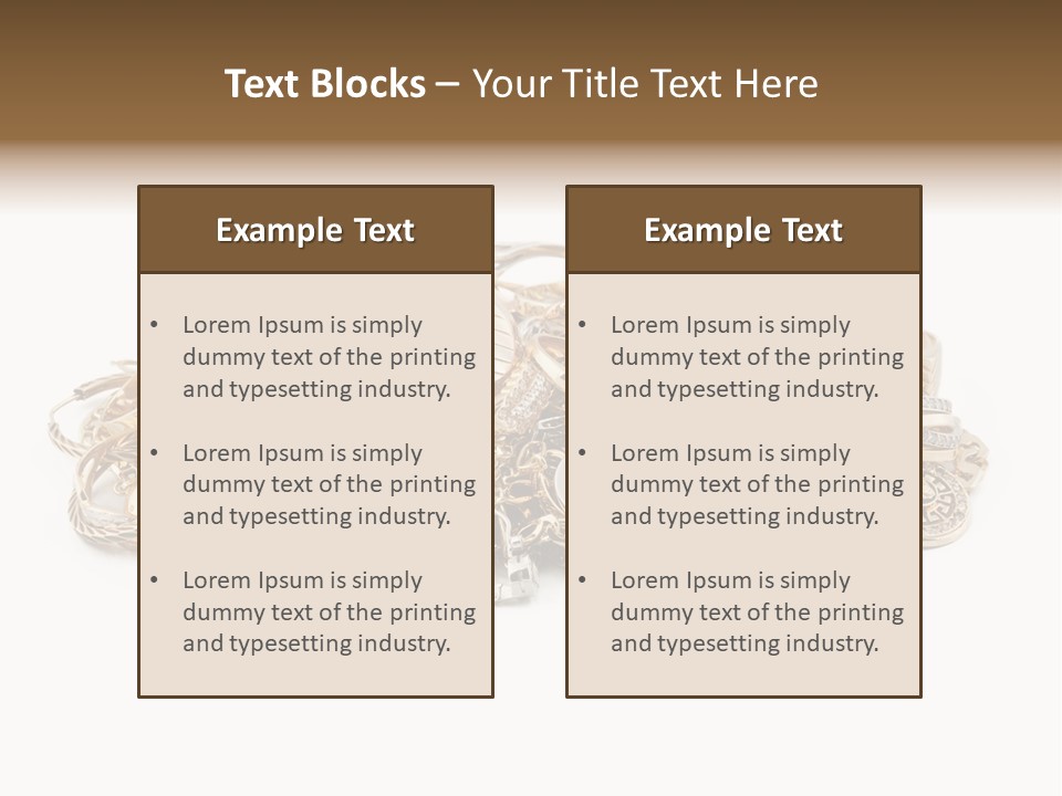 Closeup Golden Stone PowerPoint Template