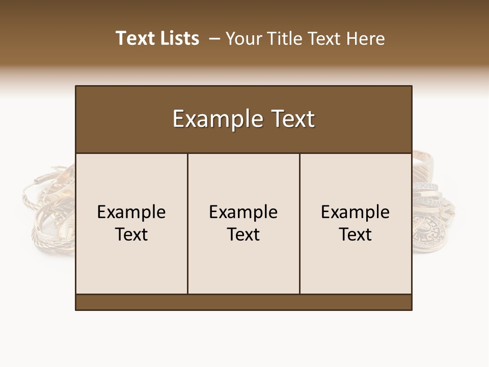 Closeup Golden Stone PowerPoint Template