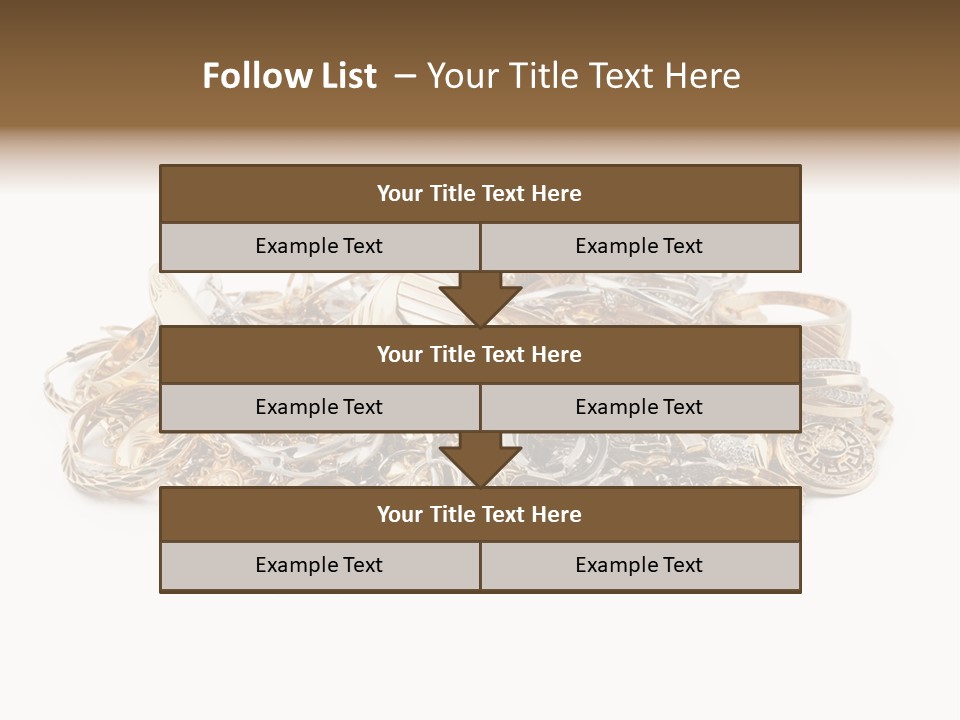 Closeup Golden Stone PowerPoint Template