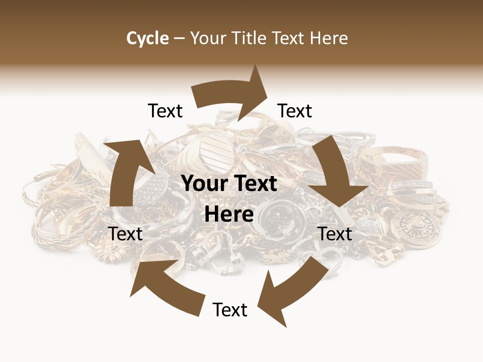Closeup Golden Stone PowerPoint Template