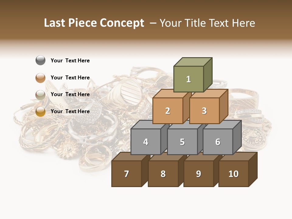 Closeup Golden Stone PowerPoint Template