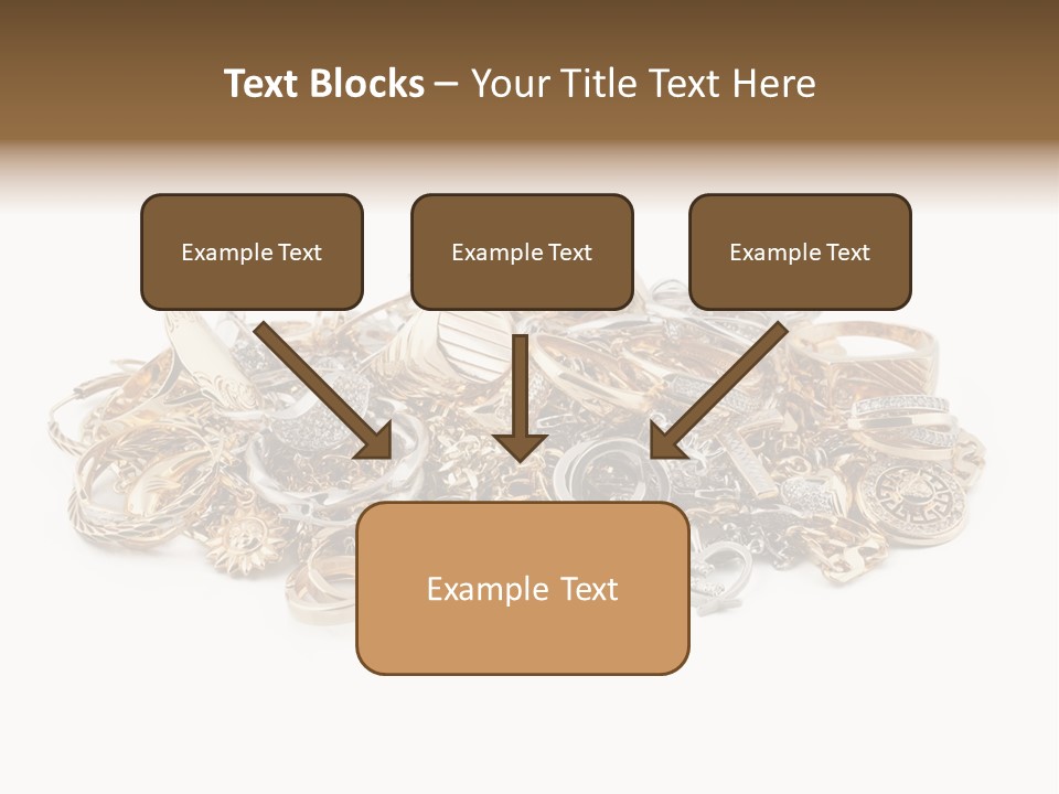 Closeup Golden Stone PowerPoint Template