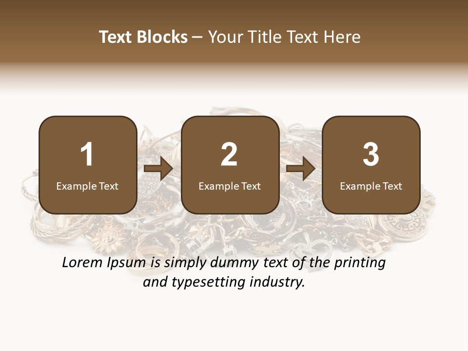 Closeup Golden Stone PowerPoint Template
