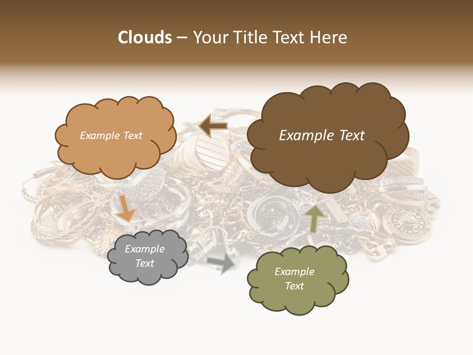 Closeup Golden Stone PowerPoint Template