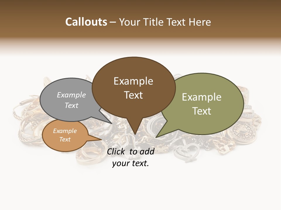 Closeup Golden Stone PowerPoint Template