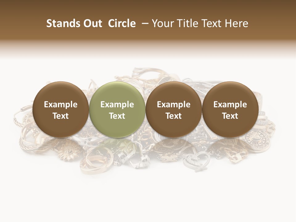 Closeup Golden Stone PowerPoint Template