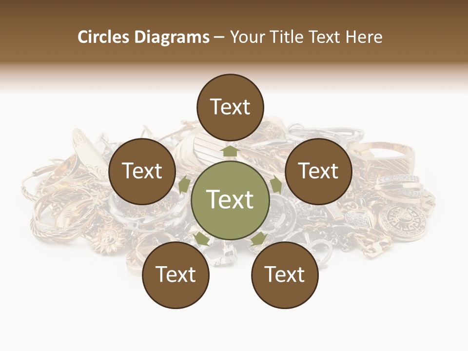 Closeup Golden Stone PowerPoint Template