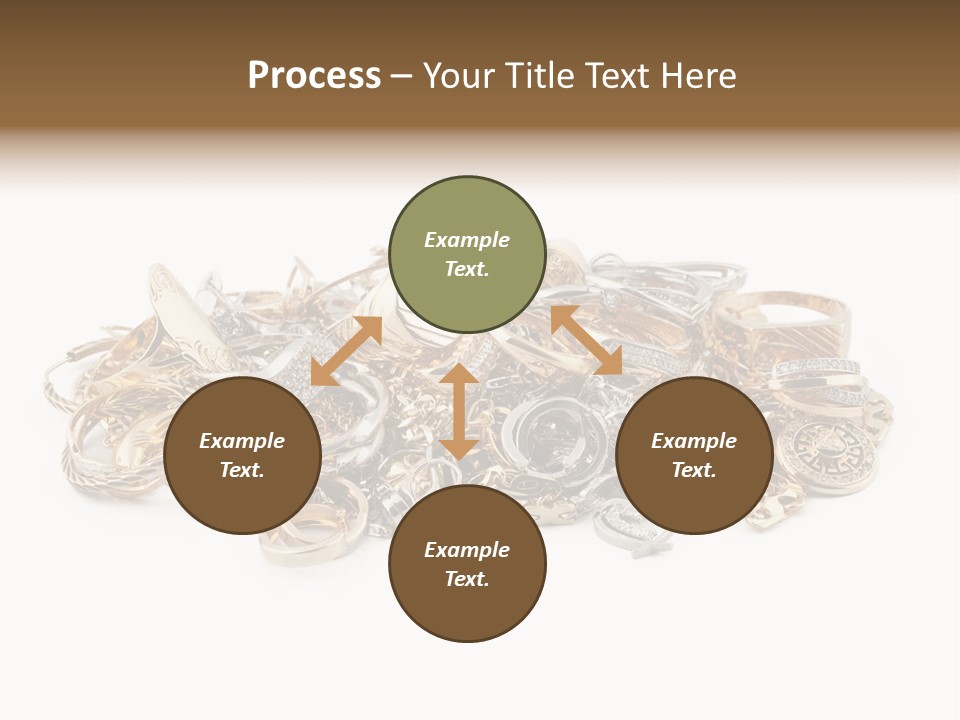 Closeup Golden Stone PowerPoint Template