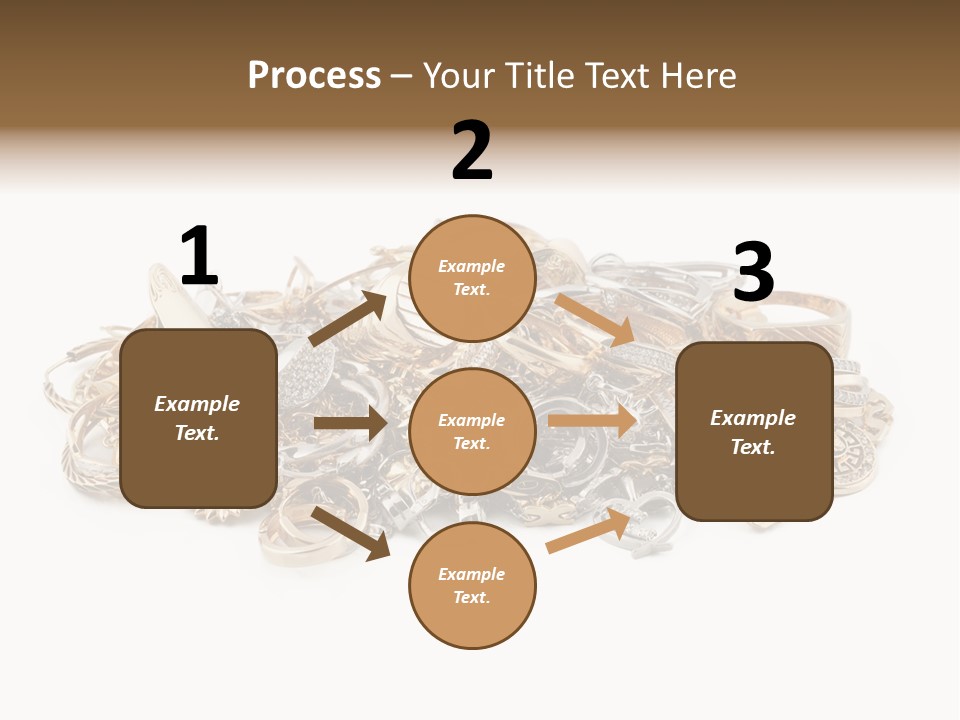 Closeup Golden Stone PowerPoint Template