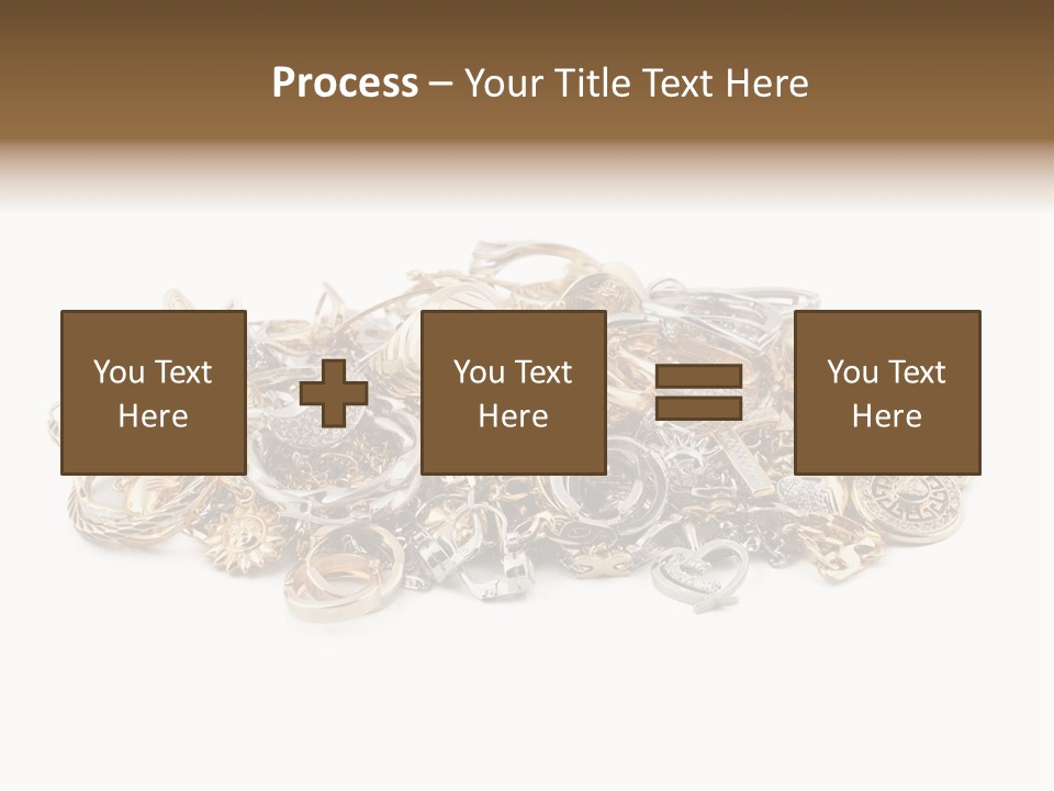 Closeup Golden Stone PowerPoint Template