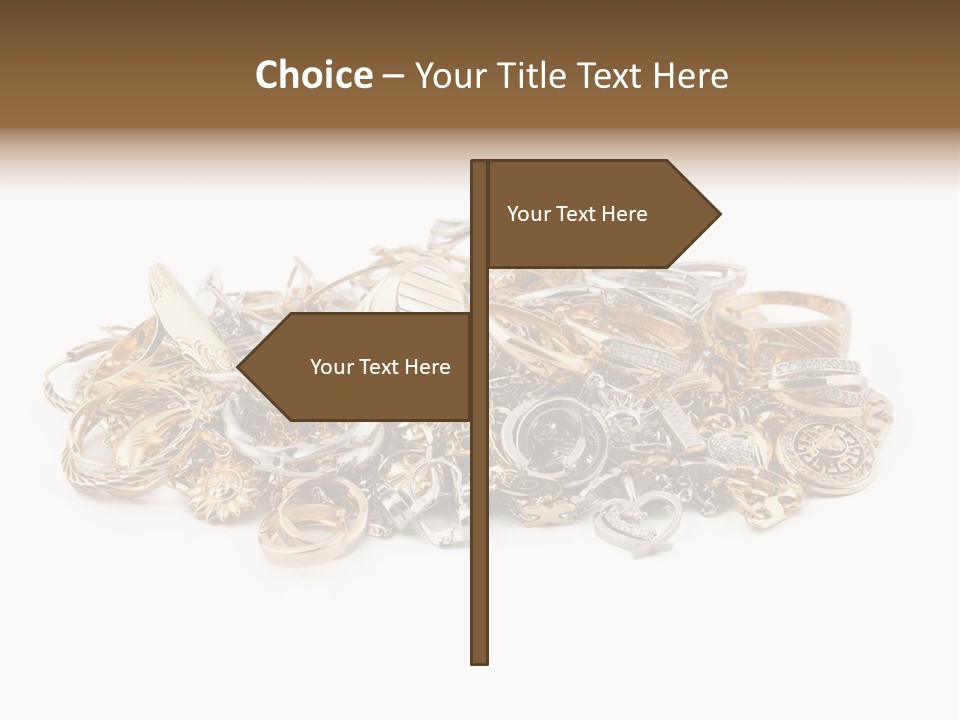 Closeup Golden Stone PowerPoint Template