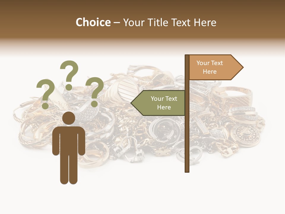 Closeup Golden Stone PowerPoint Template