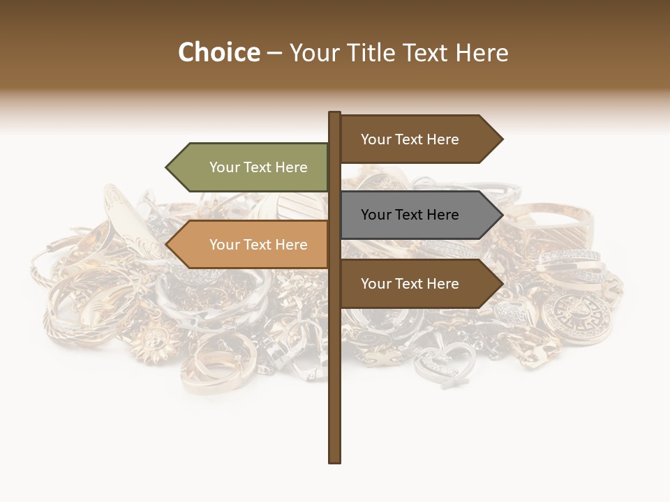 Closeup Golden Stone PowerPoint Template