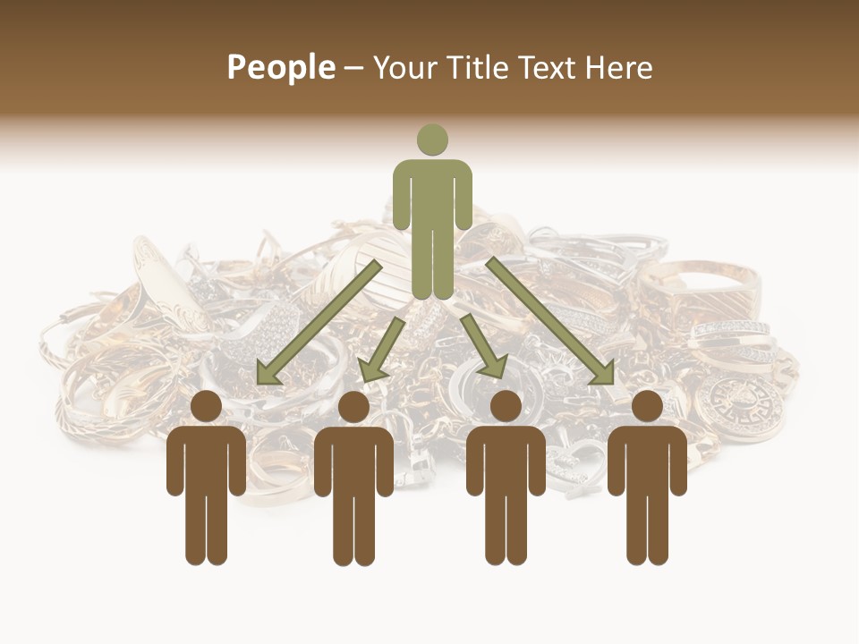 Closeup Golden Stone PowerPoint Template