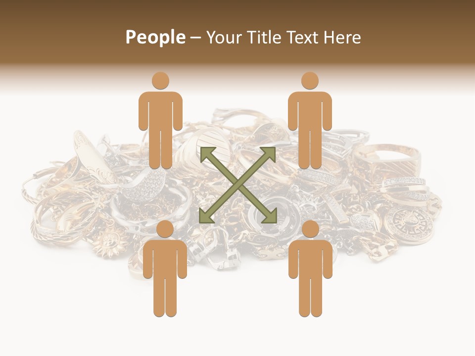 Closeup Golden Stone PowerPoint Template