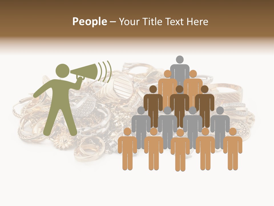 Closeup Golden Stone PowerPoint Template