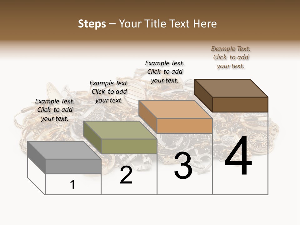 Closeup Golden Stone PowerPoint Template