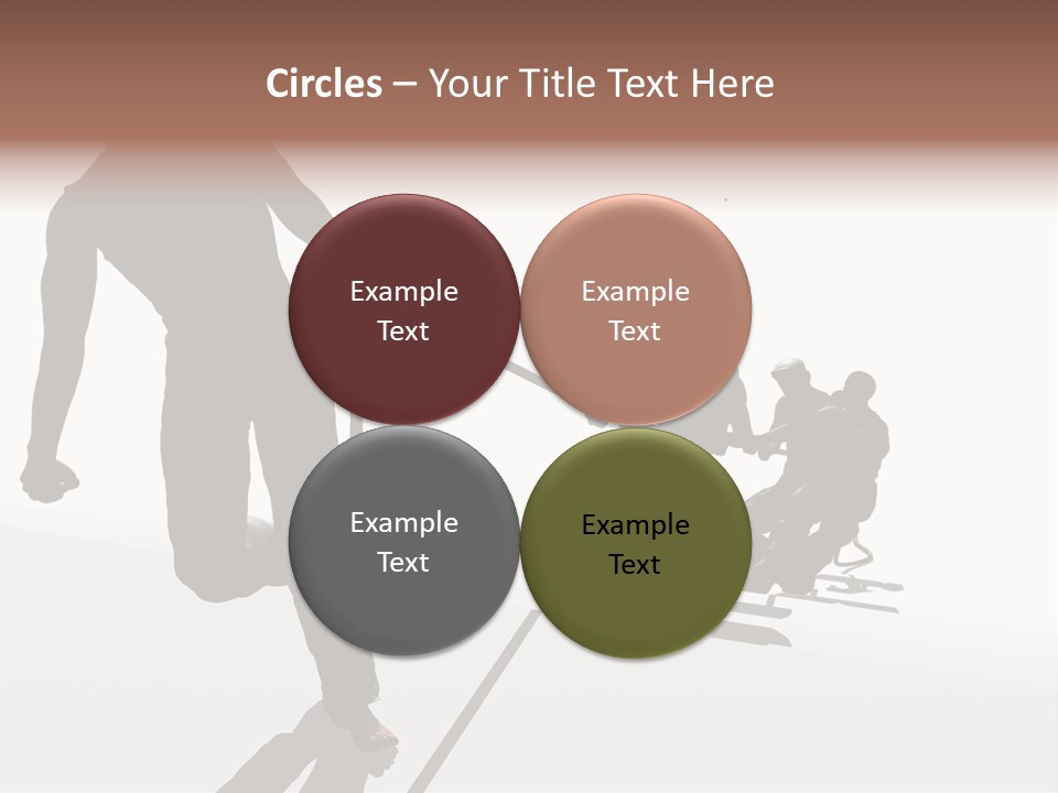 A Group Of People Riding Skis On Top Of A Snow Covered Ground PowerPoint Template