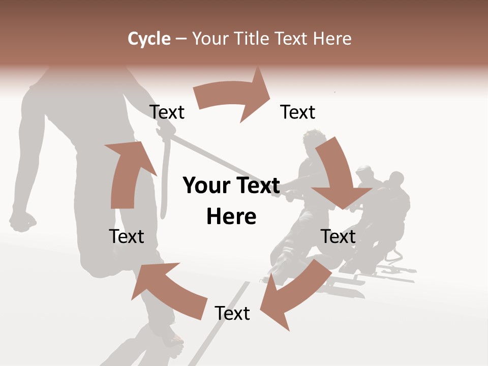 A Group Of People Riding Skis On Top Of A Snow Covered Ground PowerPoint Template