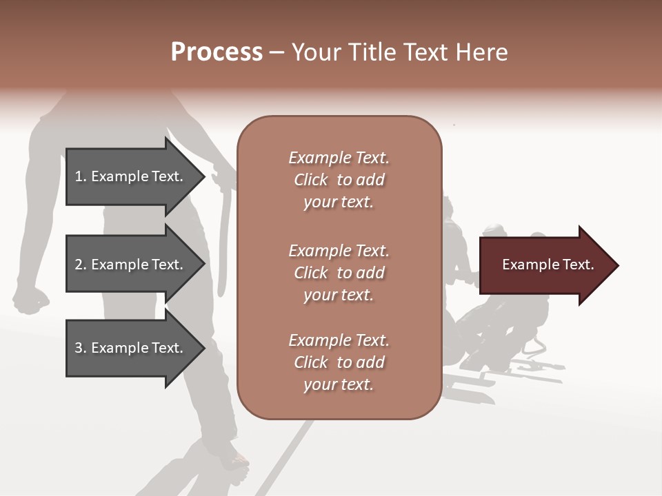 A Group Of People Riding Skis On Top Of A Snow Covered Ground PowerPoint Template