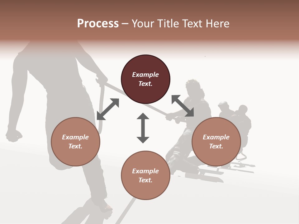 A Group Of People Riding Skis On Top Of A Snow Covered Ground PowerPoint Template