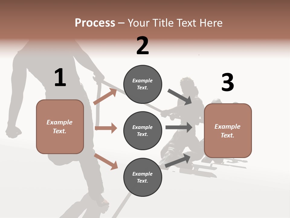 A Group Of People Riding Skis On Top Of A Snow Covered Ground PowerPoint Template