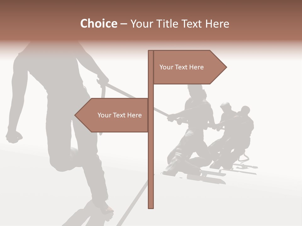 A Group Of People Riding Skis On Top Of A Snow Covered Ground PowerPoint Template