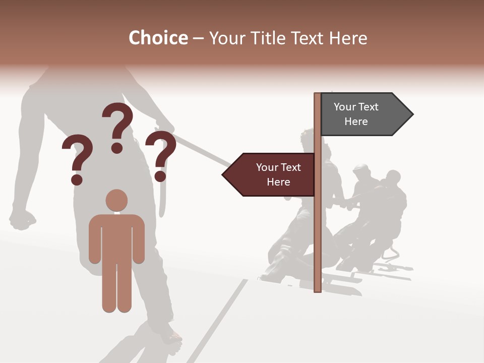 A Group Of People Riding Skis On Top Of A Snow Covered Ground PowerPoint Template