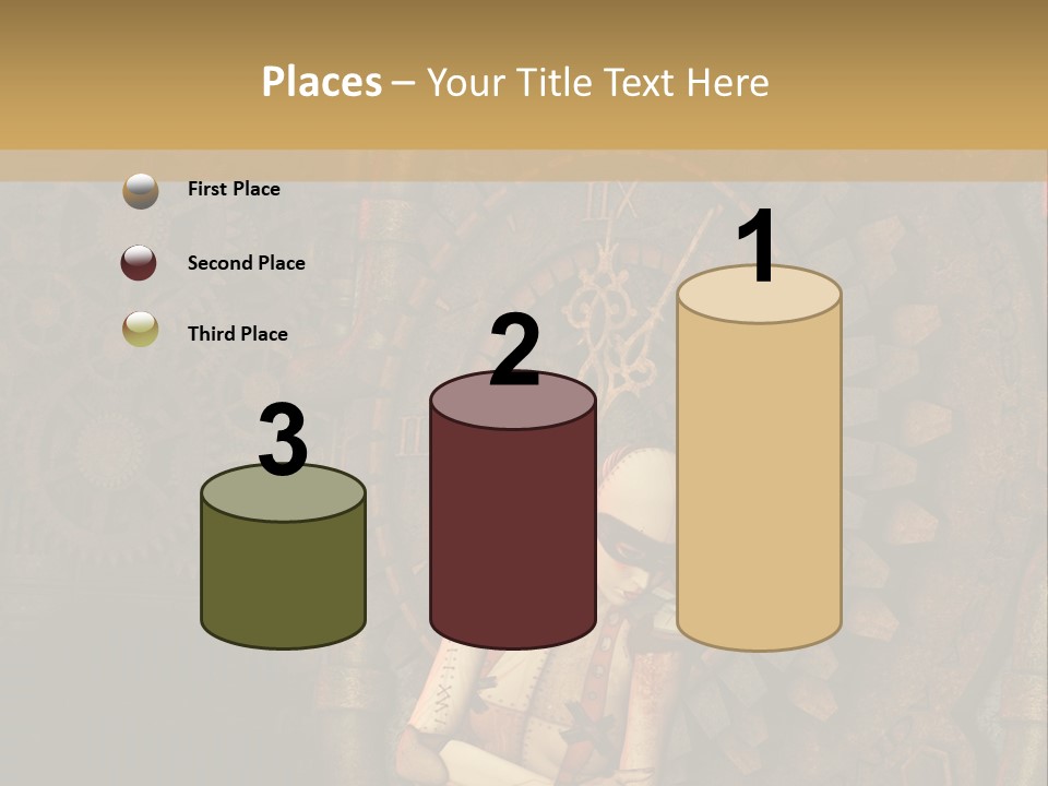 Finger Spring Woman PowerPoint Template