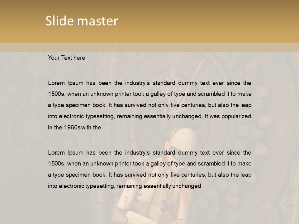 Finger Spring Woman PowerPoint Template