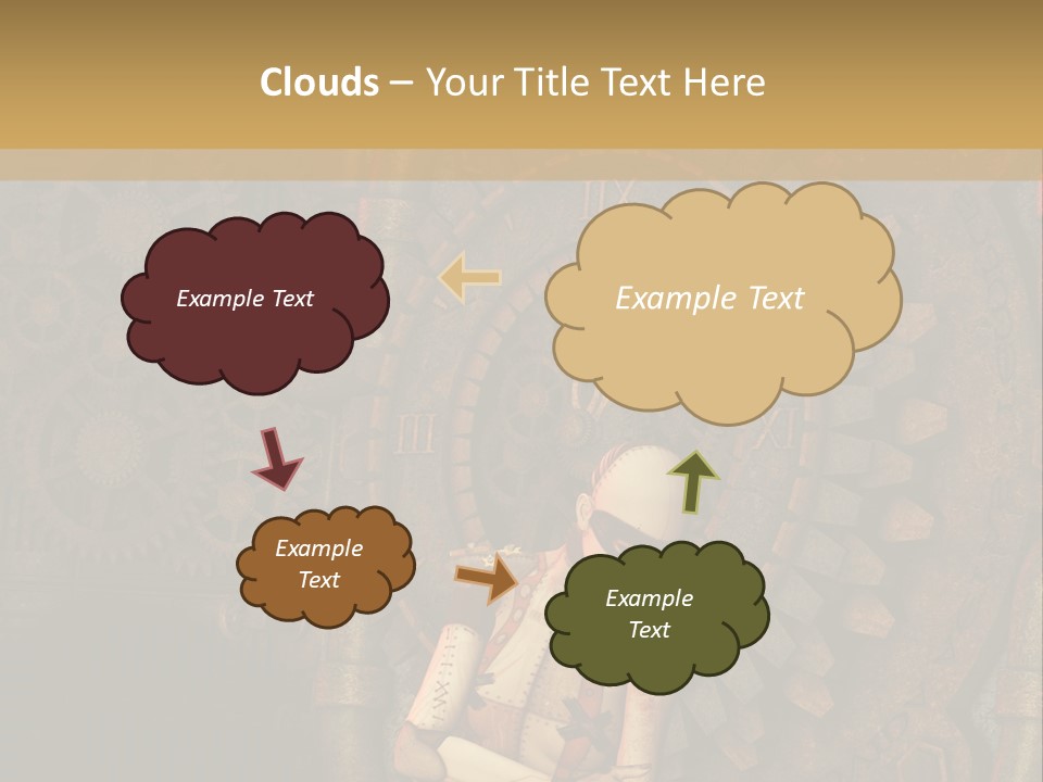 Finger Spring Woman PowerPoint Template