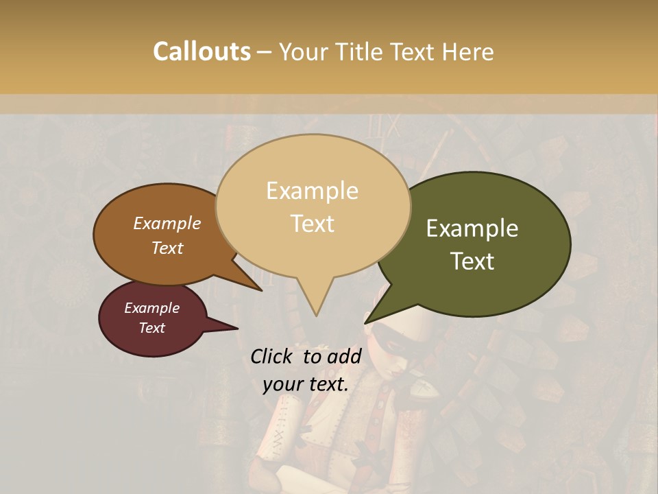 Finger Spring Woman PowerPoint Template