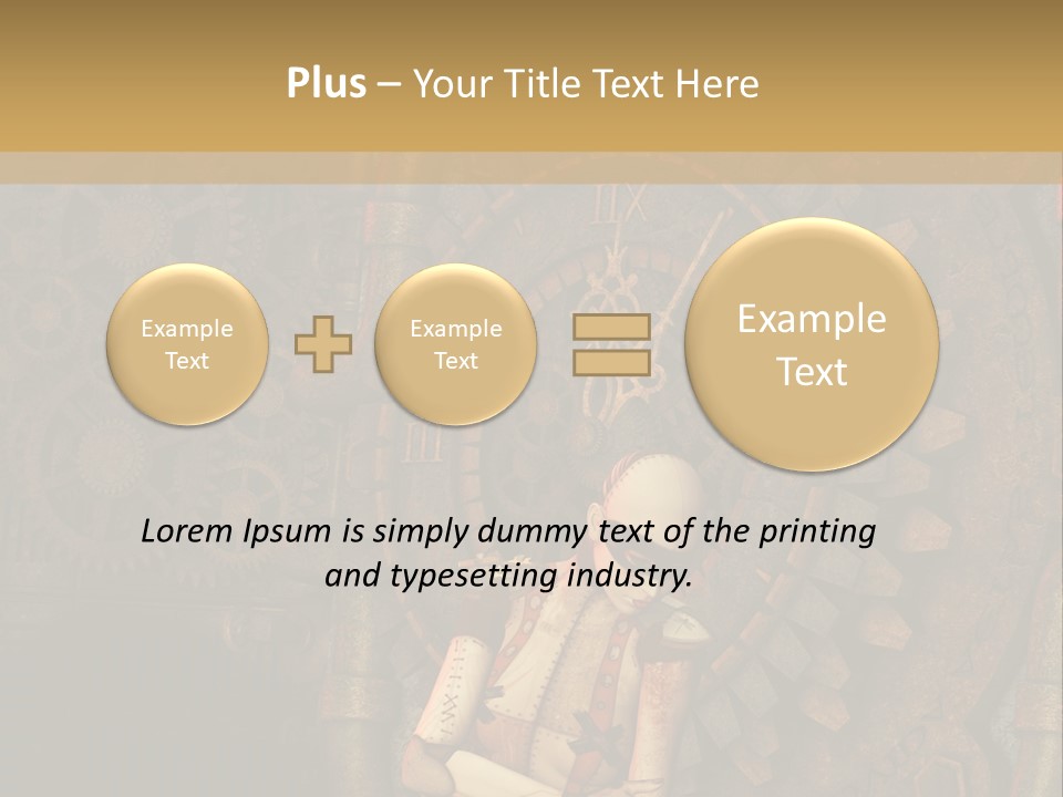 Finger Spring Woman PowerPoint Template