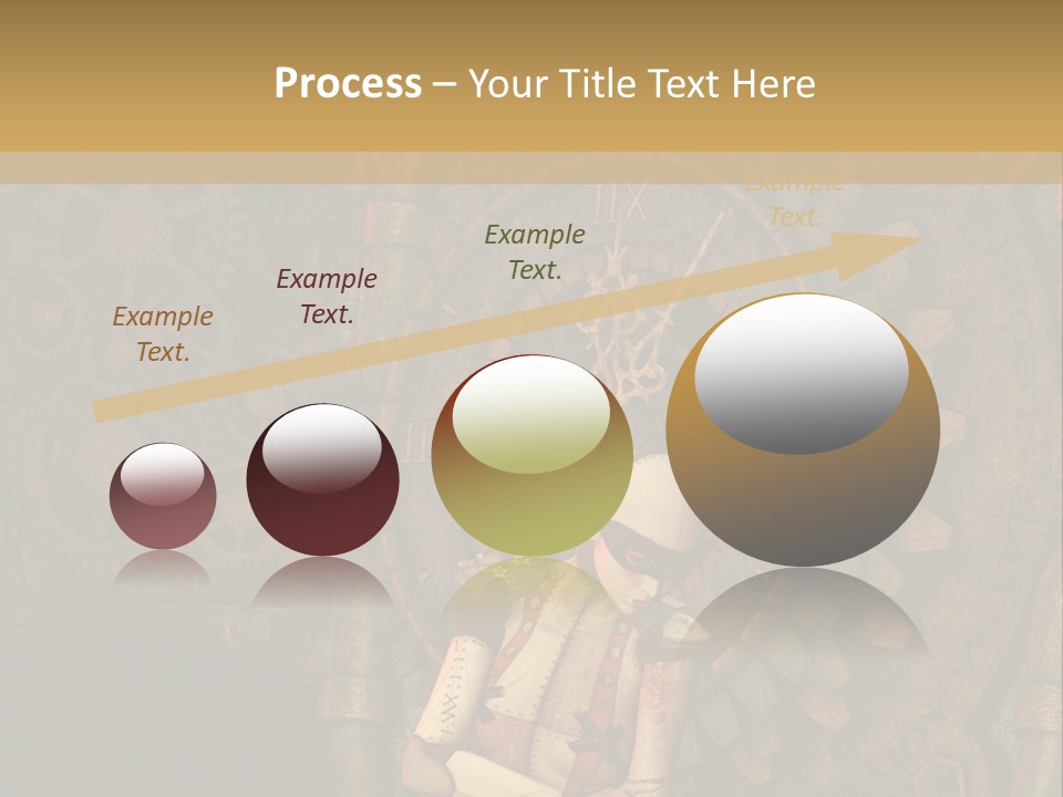 Finger Spring Woman PowerPoint Template