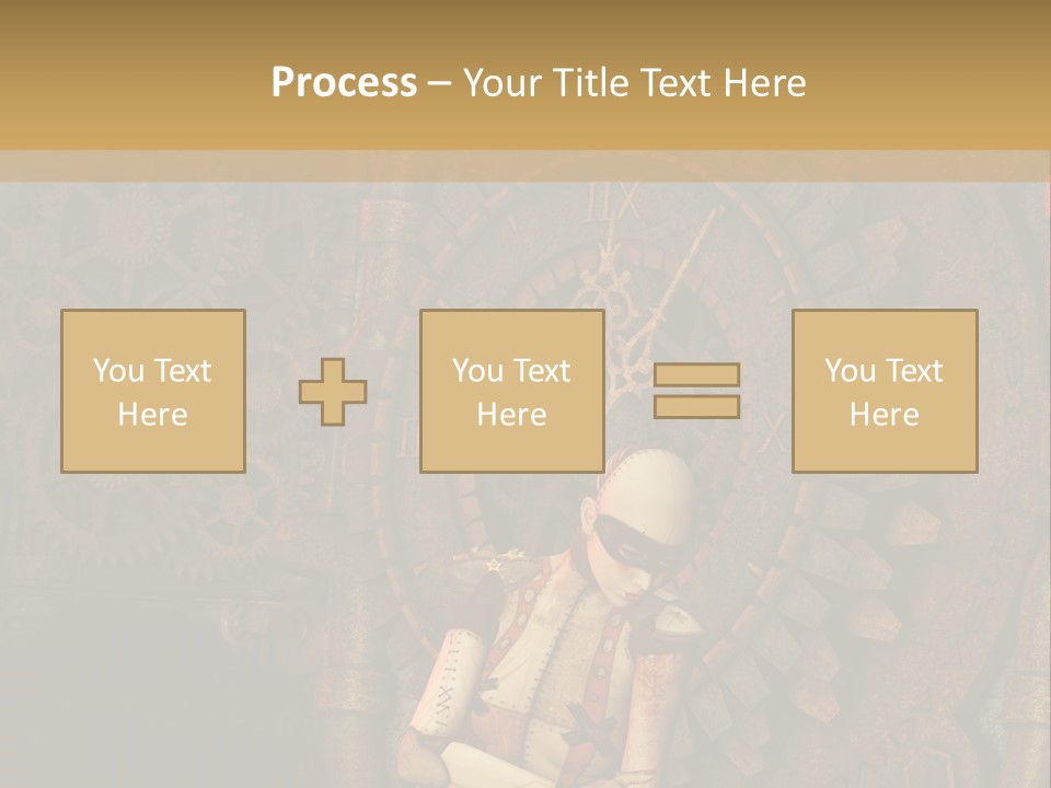 Finger Spring Woman PowerPoint Template