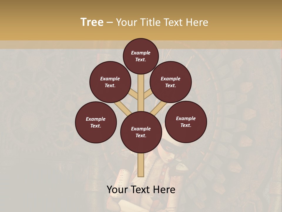 Finger Spring Woman PowerPoint Template