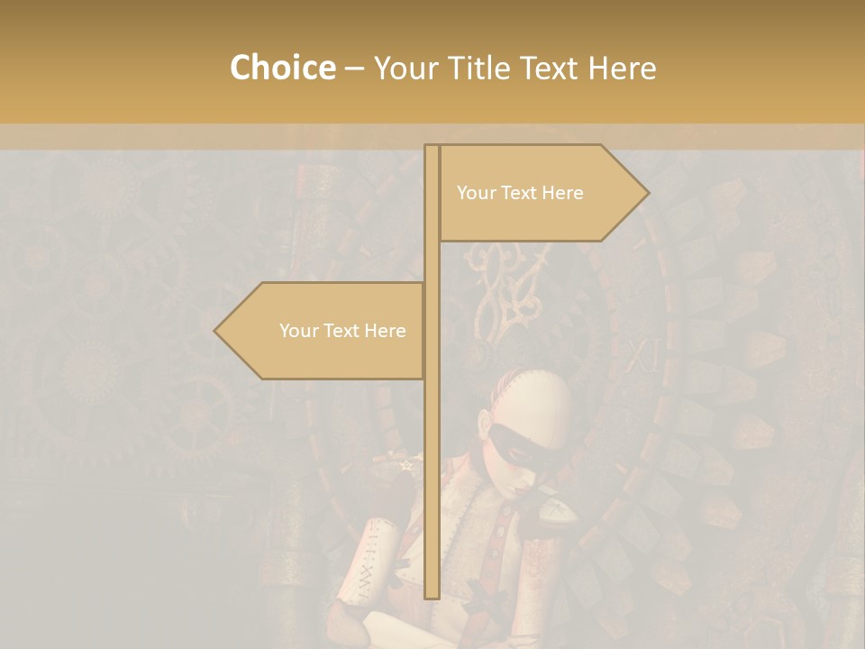 Finger Spring Woman PowerPoint Template