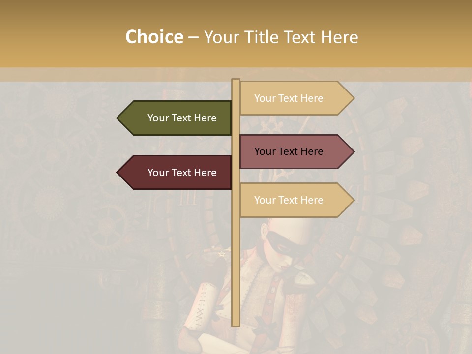 Finger Spring Woman PowerPoint Template