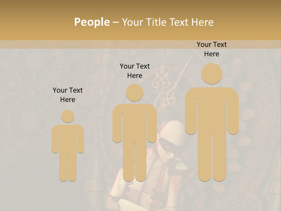 Finger Spring Woman PowerPoint Template