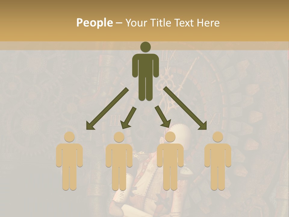 Finger Spring Woman PowerPoint Template