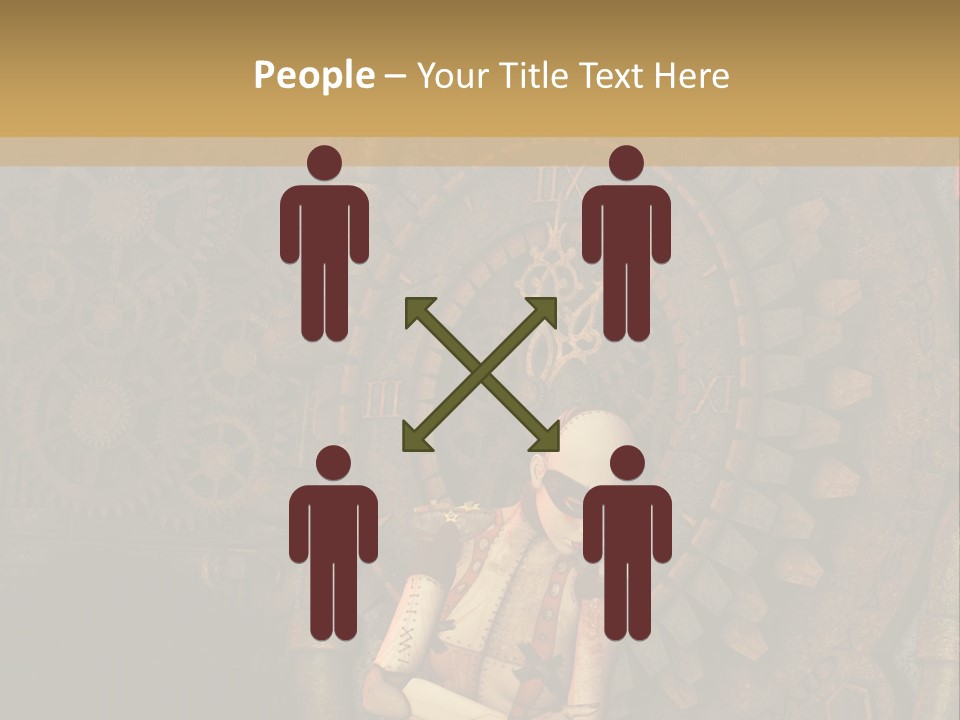 Finger Spring Woman PowerPoint Template